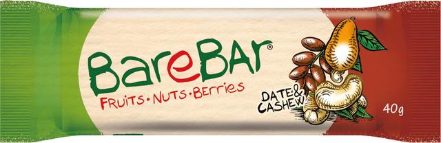 Leader Barebar taatelipatukka taateli-cashewpähkinä 40g