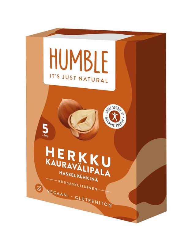 HUMBLE HERKKU Kauravälipala hasselpähkinä 5x30g