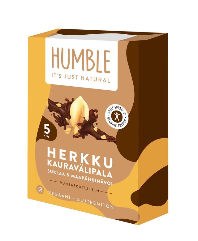 HUMBLE HERKKU Kauravälipala Suklaa & Maapähkinävoi 5x30g
