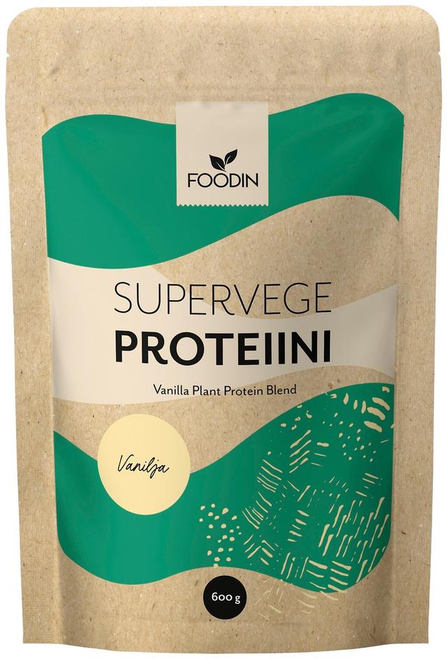 Foodin Supervege, kasviproteiinisekoitus, vanilja 600g