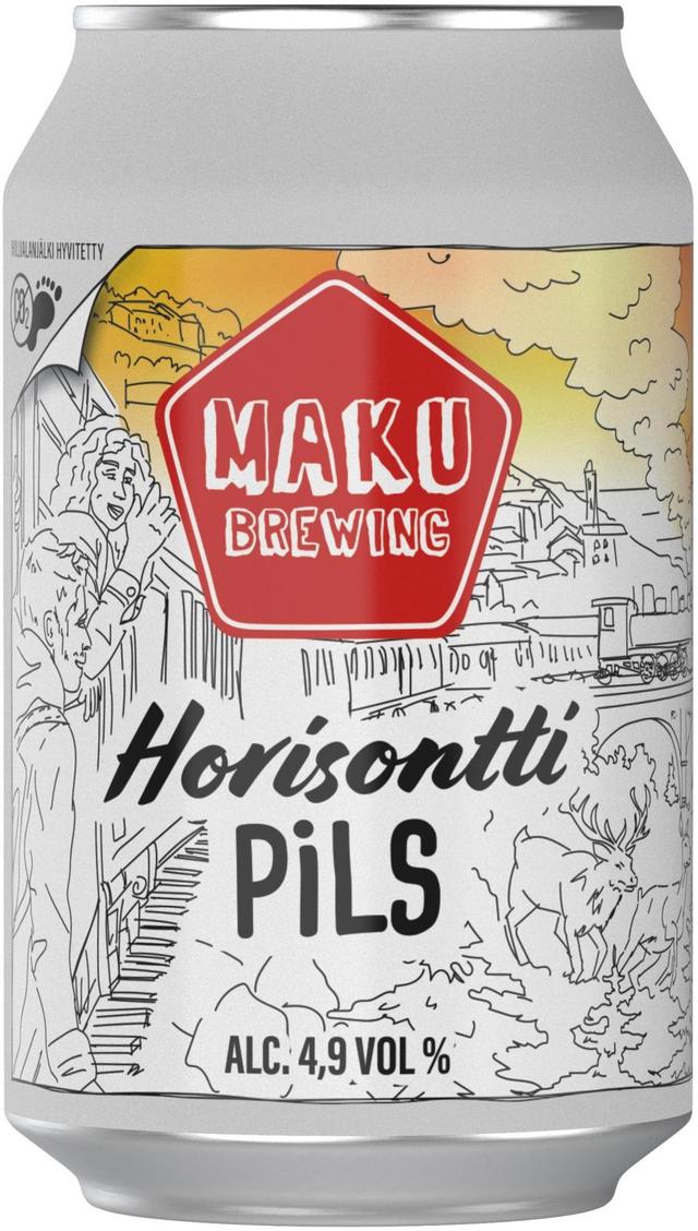Maku Brewing 4,9% 0.33l Horisontti Pils