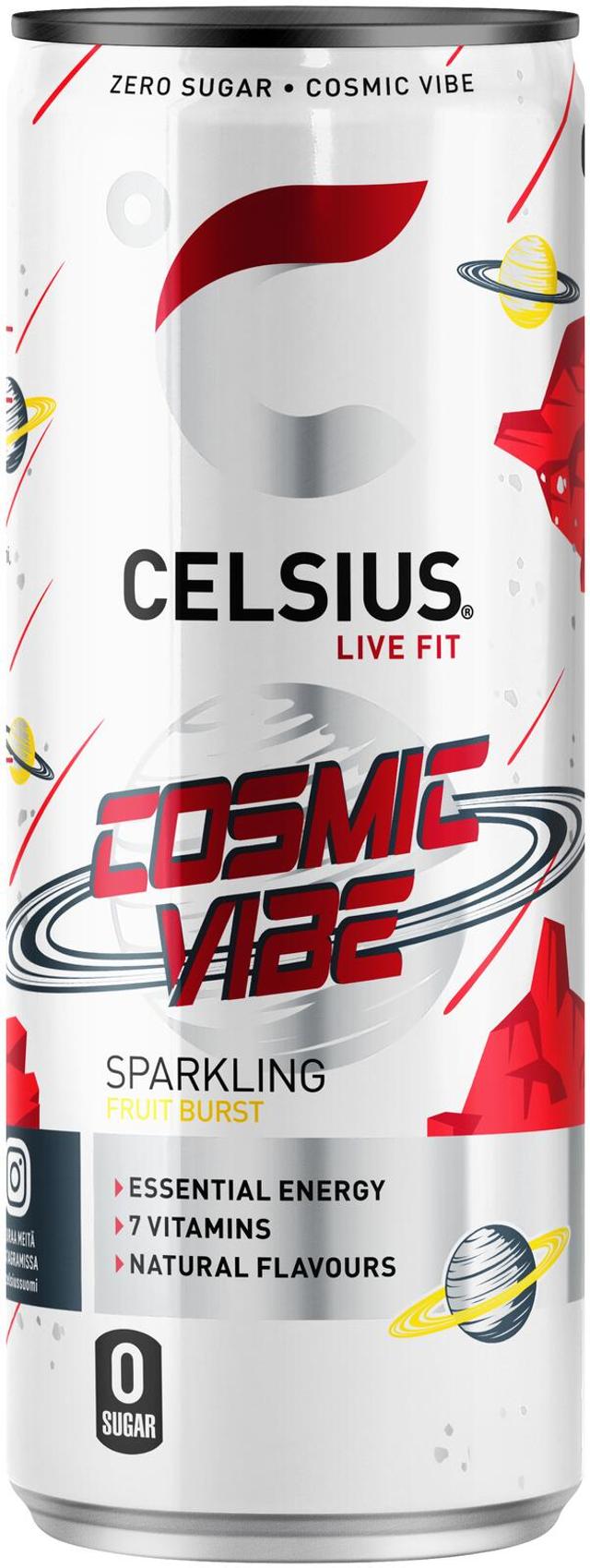 CELSIUS Cosmic Vibe Energiajuoma 355ml