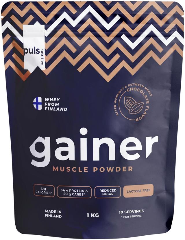 PULS Gainer muscle powder juomajauhe suklaa 1kg