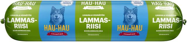 Hau-Hau Champion Koiranmakkara lammas-riisi täysravinto 800 g