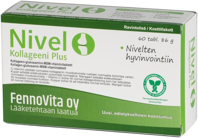 Fennovita Nivel kollageeni Plus 60 kaps./86 g