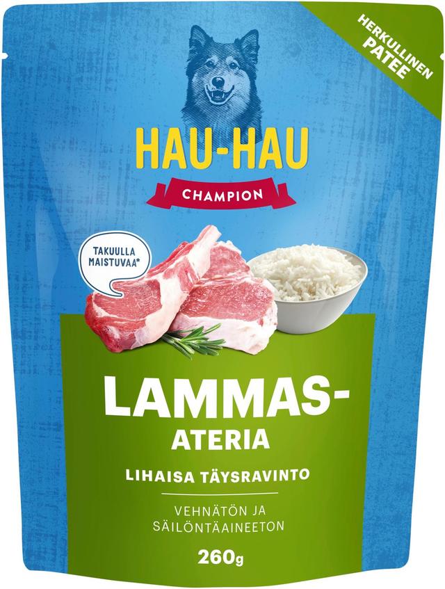 Hau-Hau Champion Lammasateria täysravinto 260 g