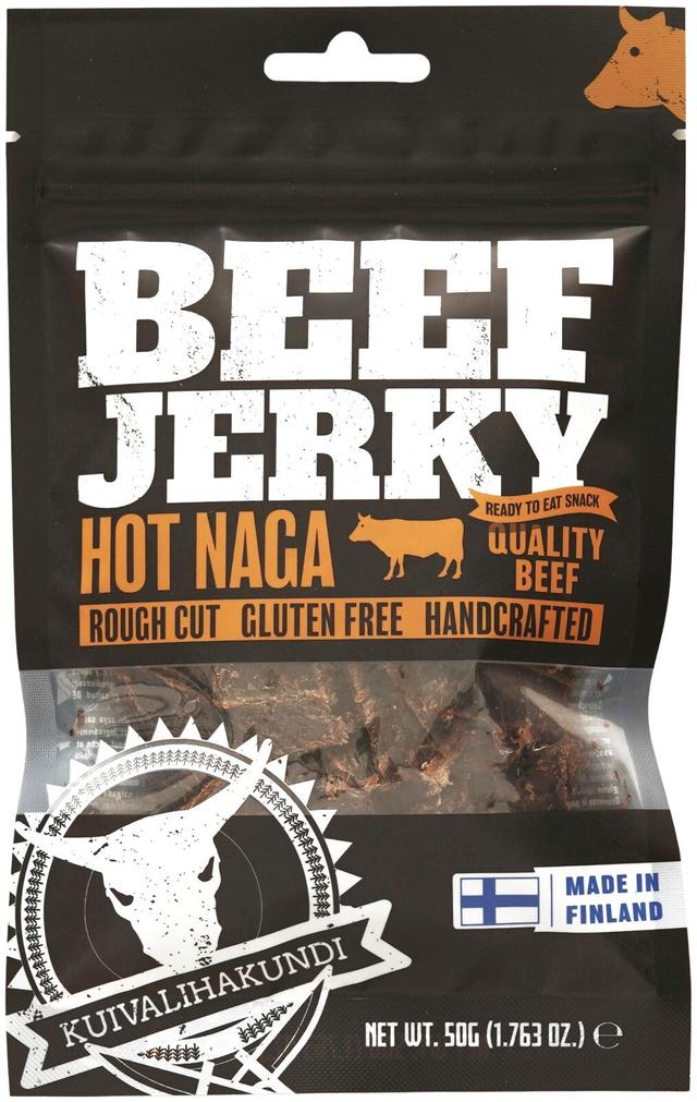 Kuivalihakundi Beef Jerky Hot Naga 50g