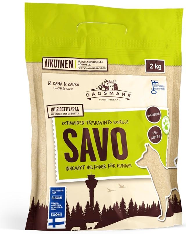 Dagsmark koiran kuivaruoka SAVO 2kg