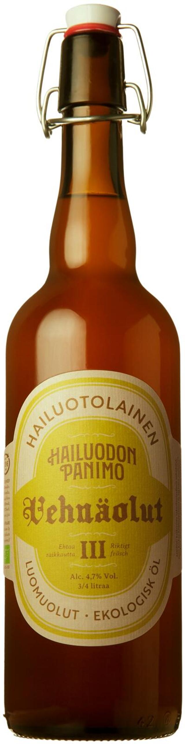 Hailuodon panimo Vehnäolut luomu 4,7% 0,75 l