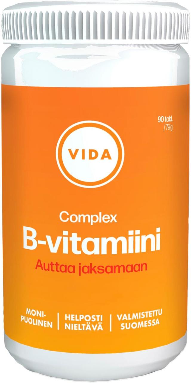 Vida B-vitamiinivalmiste Complex B-vitamiini 90 tablettia / 79 g