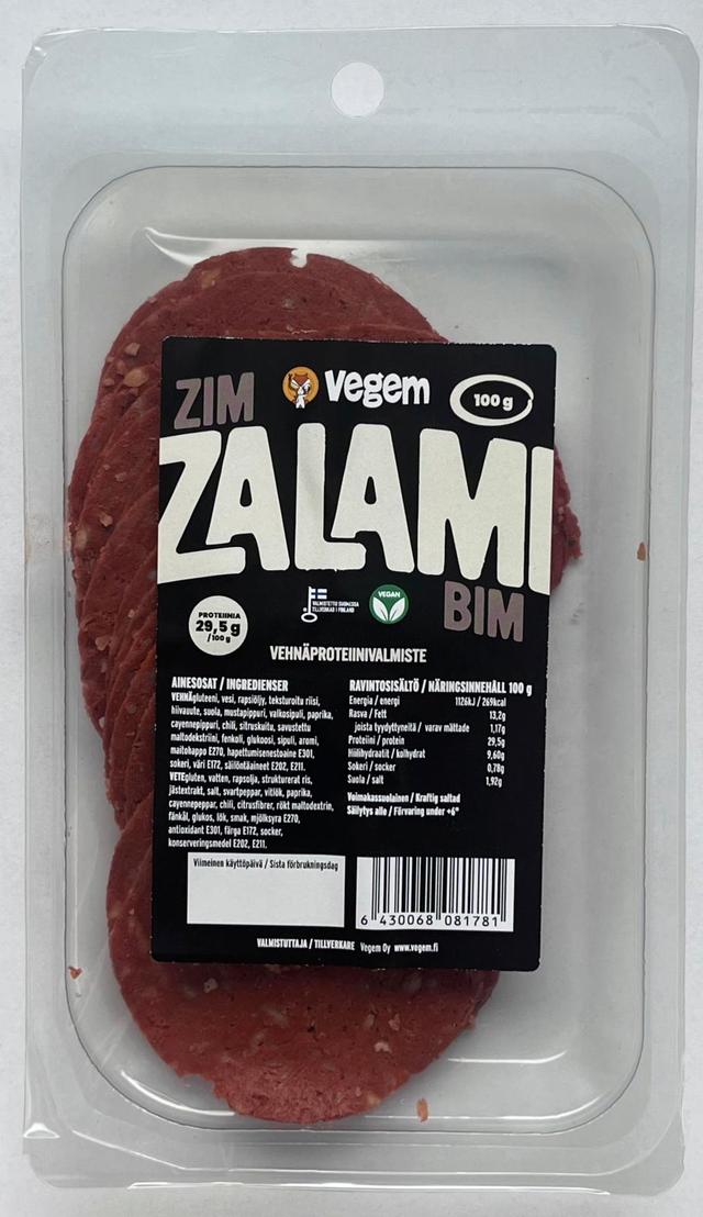 Vegem vege zalami leikkele 100g