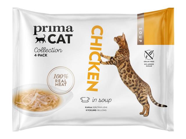 PrimaCat Soup Kananlihaa liemessä 4 x 40 g