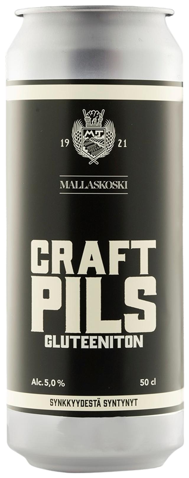 Mallaskoski Craft Pils Gluteeniton 5,0% 50 cl