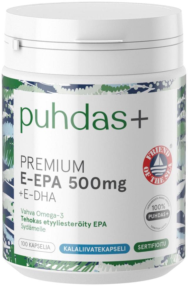 Puhdas+ Premium E-EPA 500mg +E-DHA 100 kaps