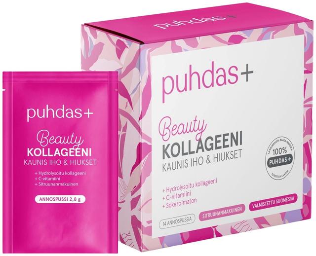 Puhdas+ Beauty kollageeni annospussi 14 kpl