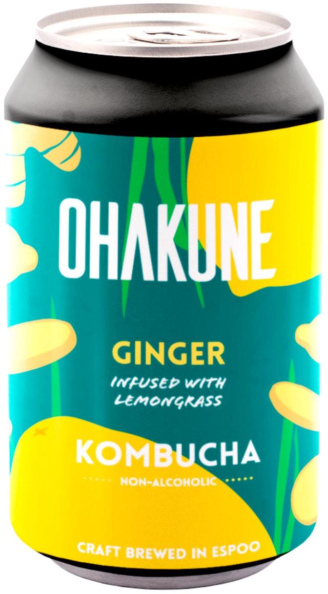 Ohakune Kombucha Ginger teejuoma, 330ml