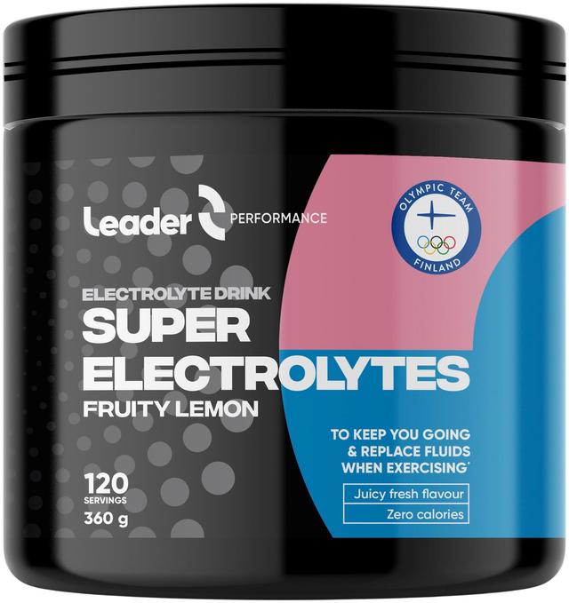 Leader Performance Super Electrolytes sitruksenmakuinen elektrolyyttijauhe 360 g