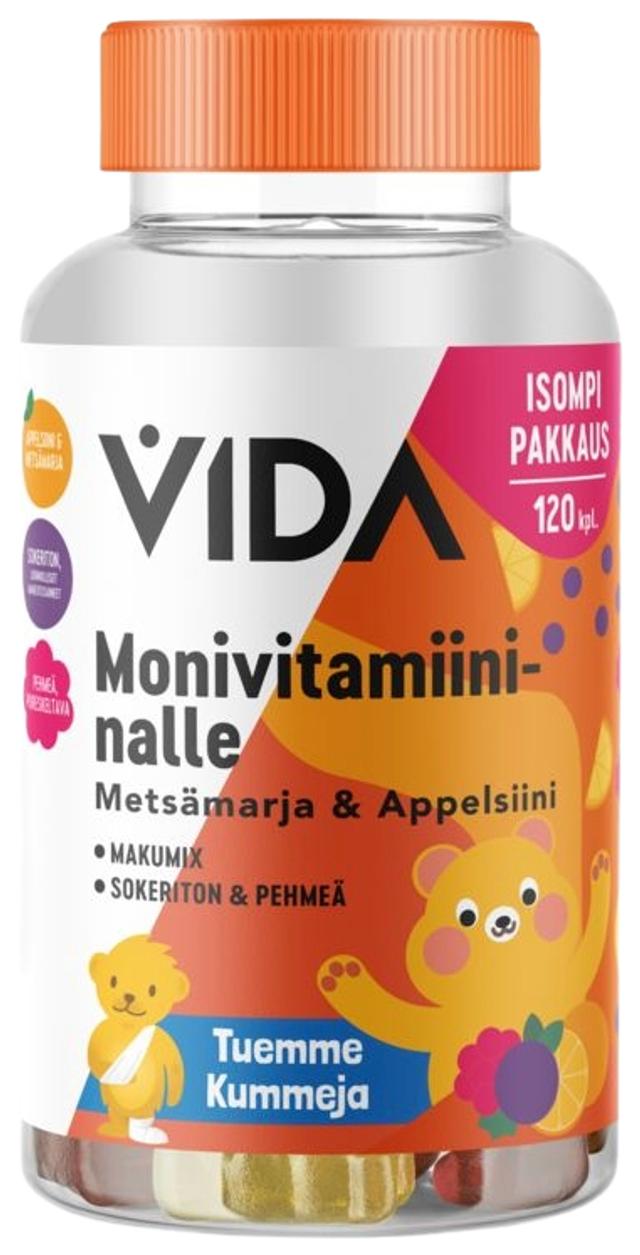 Vida Monivitamiininalle metsämarja & appelsiini 120 kpl / 240 g