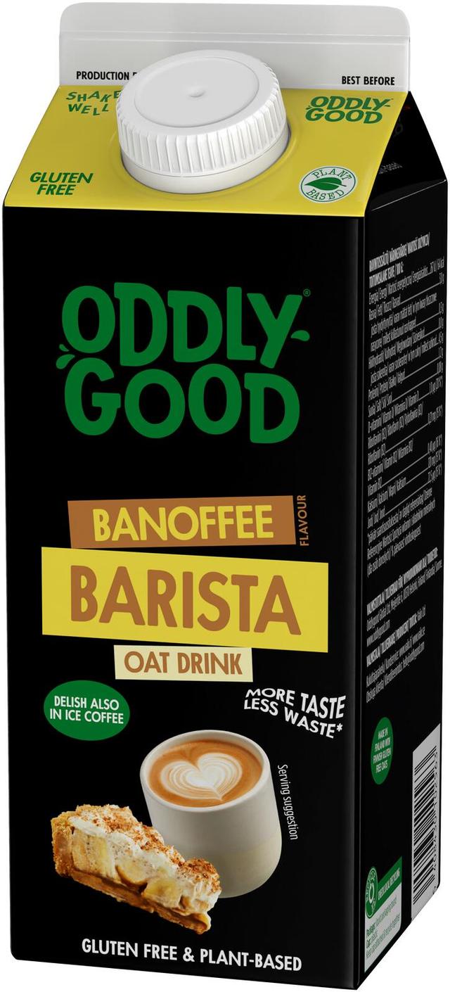 Oddlygood® Barista kaurajuoma banoffee 0,75 l ESL gluteeniton