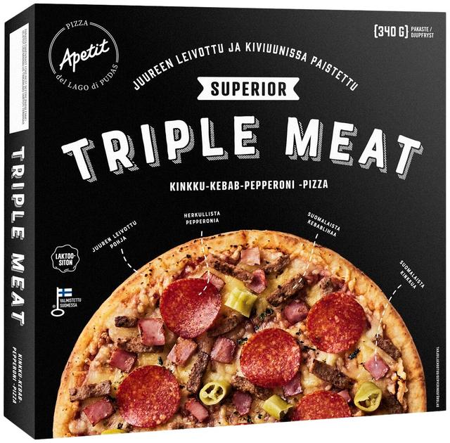 Apetit Superior Triple Meat Pizza pakaste 340g