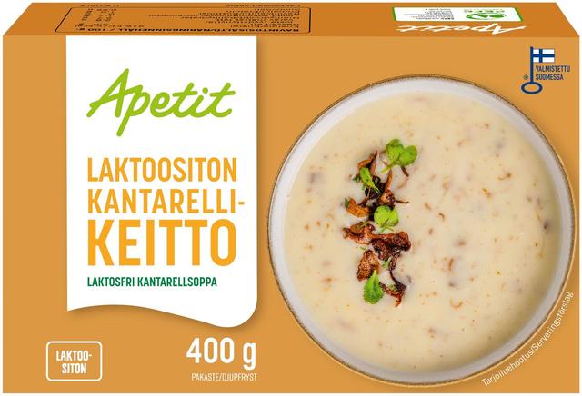 Apetit Kantarellikeitto Laktoositon Pakaste 400g