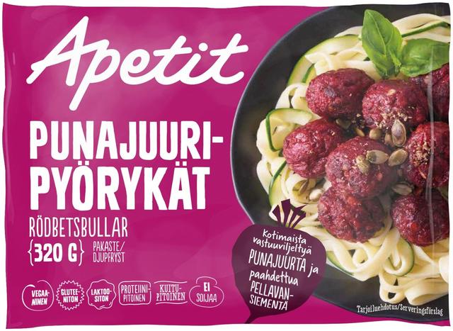 Apetit Punajuuripyörykät pakaste 320g