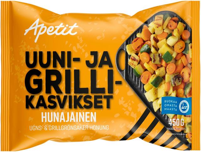 Apetit Uuni- & Grillikasvikset Hunajainen pakaste 450g