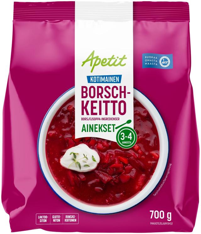 Apetit Borschkeittoainekset pakaste 700g