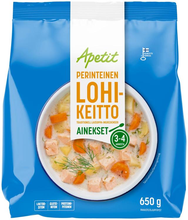 Apetit Perinteinen lohikeittoainekset pakaste 650g