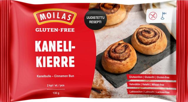 Moilas Gluten-Free Kanelikierre 2kpl/130g kypsä pakaste