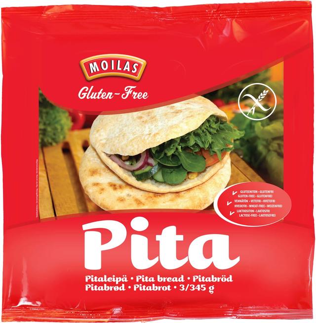 Moilas Pitaleipä 3kpl/345g gluteeniton pakaste