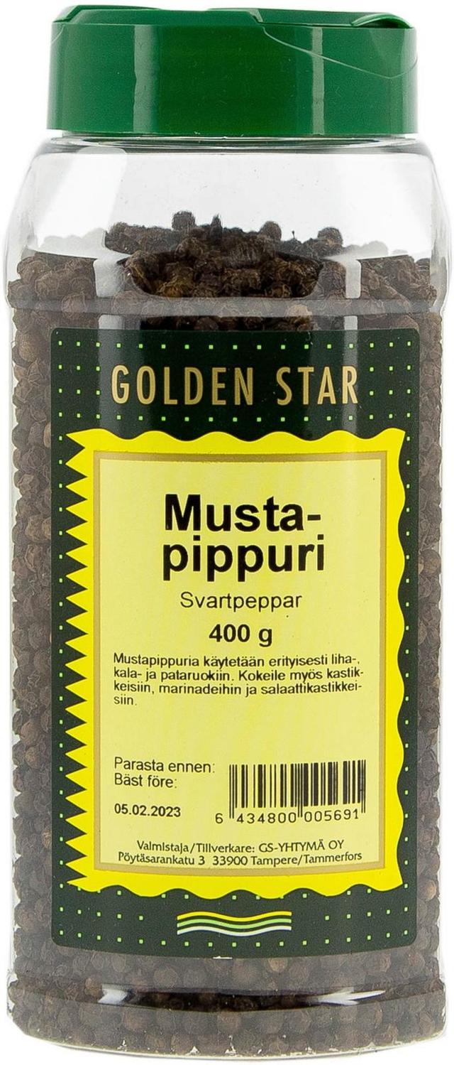Golden Star 400g Mustapippuri kokonainen