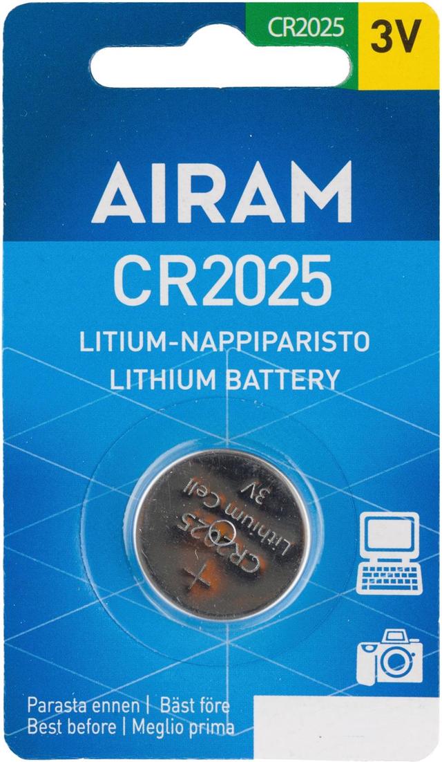 Airam litium-nappiparisto CR2025 3V