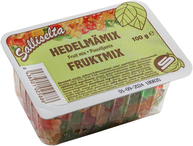 Salliselta hedelmämix 100g