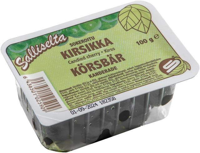 Salliselta kirsikka vihreä kandeerattu100g