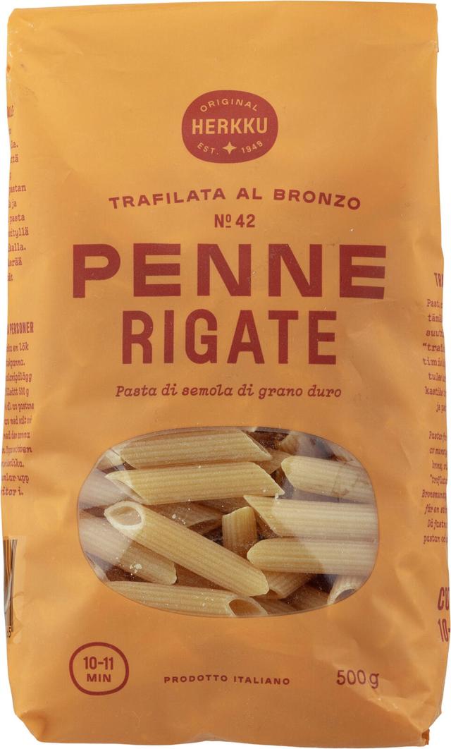 Herkku Penne rigate durumpasta 500 g