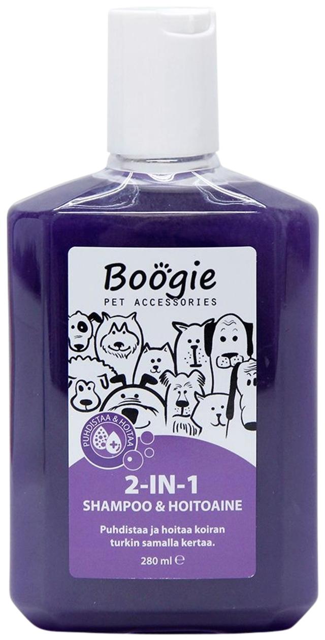 Boogie 2in1 Shampoo ja hoitoaine, 280 ml