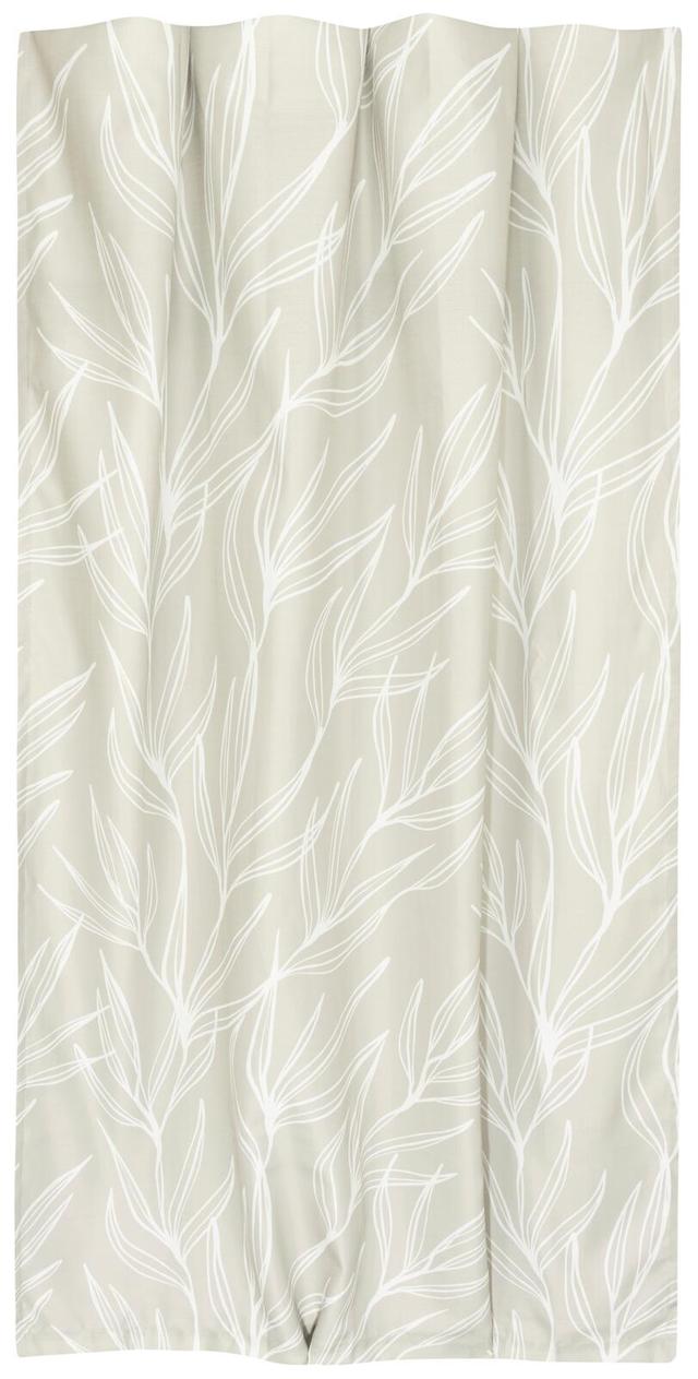 House verho Mina Leaves 140x250 cm beige/valkoinen