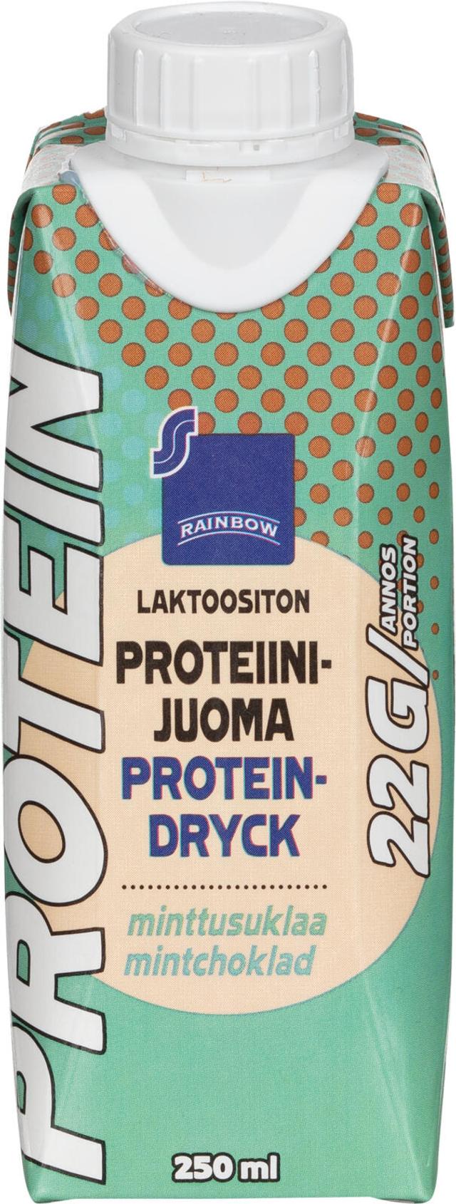 Rainbow Laktoositon proteiinijuoma minttusuklaa 250 ml
