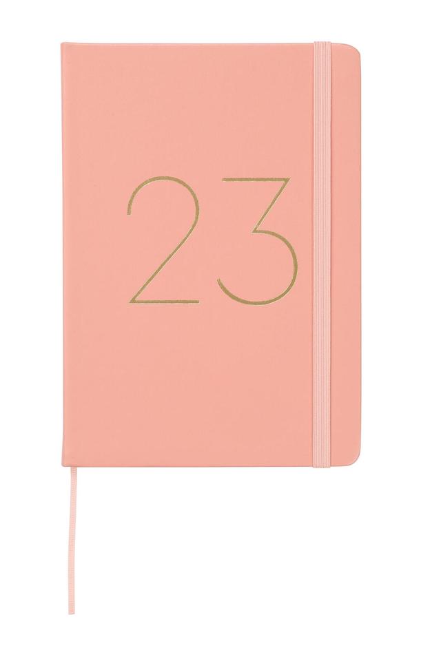 Pöytäkalenteri A5 vaaleanpunainen