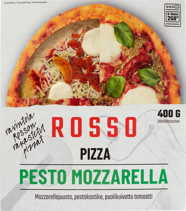 Rosso Pizza Pesto Mozzarella 400g