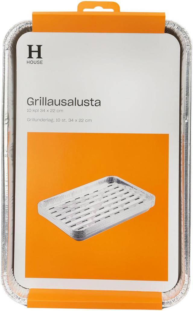 House grillausalusta 34 x 22 cm 10 kpl