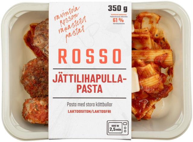 Rosso jättilihapullapasta-ateria 350 g