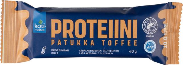 Kotimaista proteiinipatukka toffee 40 g