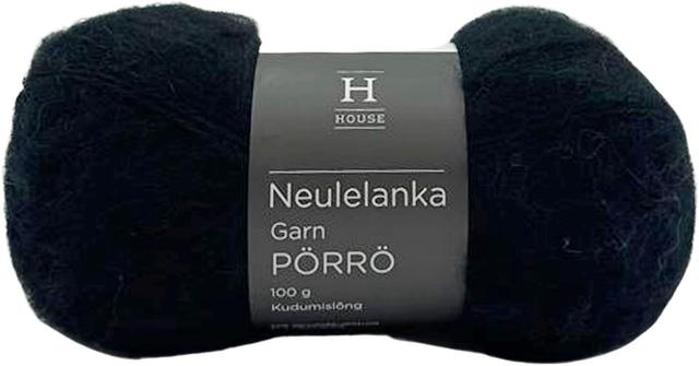 House lanka mohair-villa-akryyli Pörrö 100 g Black 217