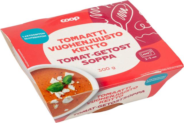 Coop tomaatti-vuohenjuustokeitto 300 g