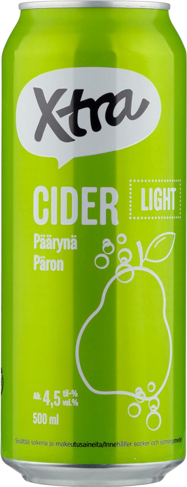 Xtra päärynäsiideri light 4,5% 0,5l tlk