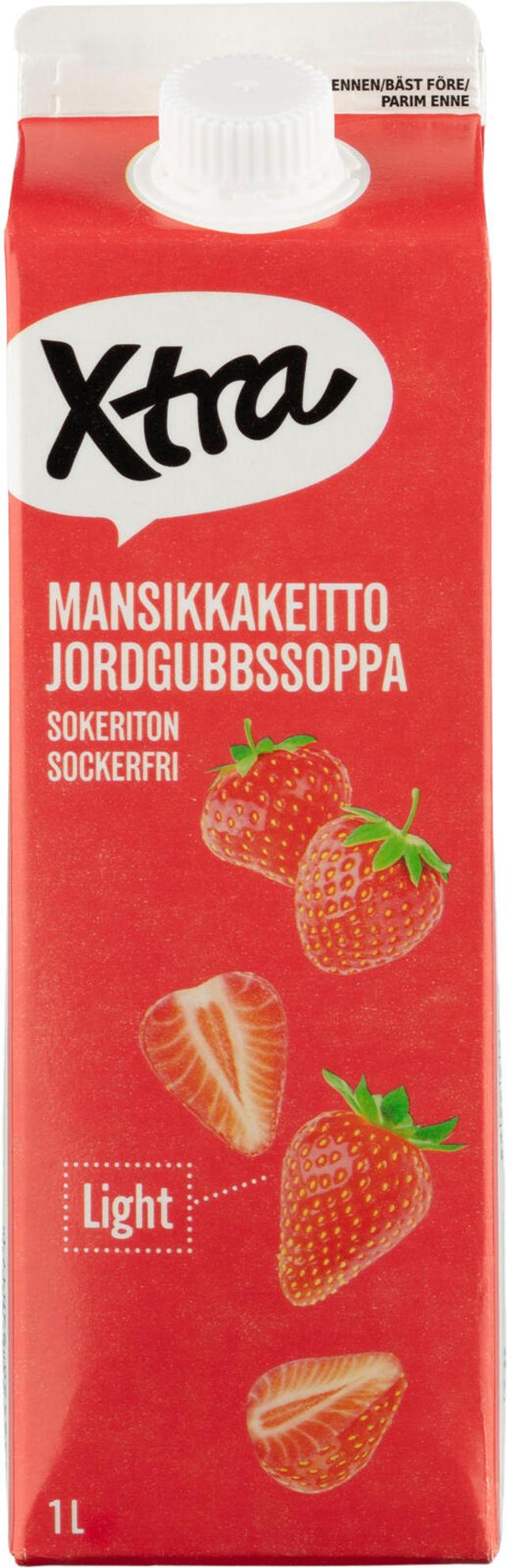 Xtra mansikkakeitto sokeriton 1l