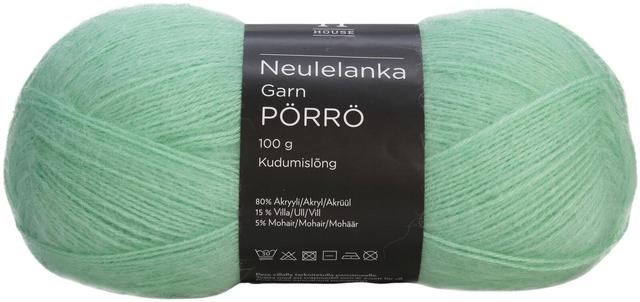 House lanka mohair-villa-akryyli Pörrö 100 g Mint Green 3415