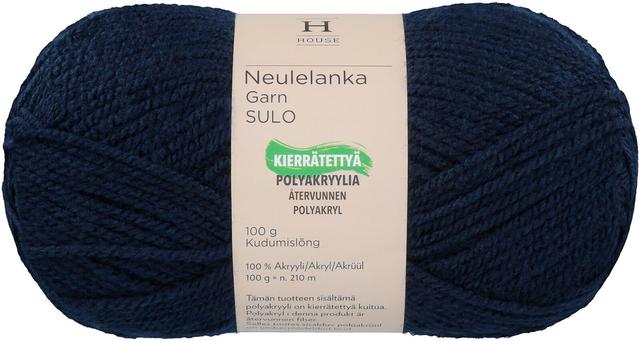 House neulelanka akryyli Sulo 100 g Dark Navy 6194